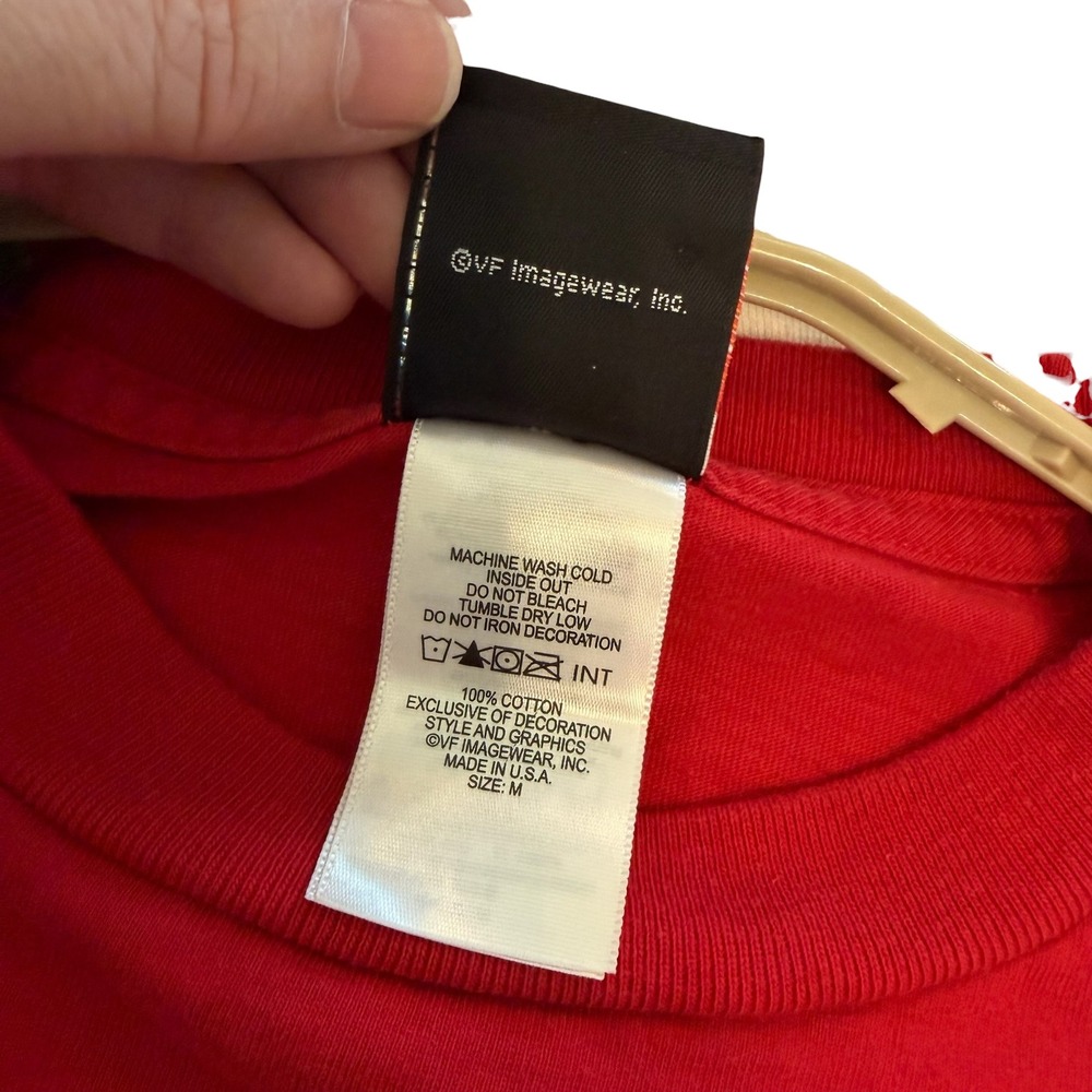 Harley Davidson Hollywood California Red Long Sleeve Hit Graphic T-Shirt M USA - Picture 4 of 11